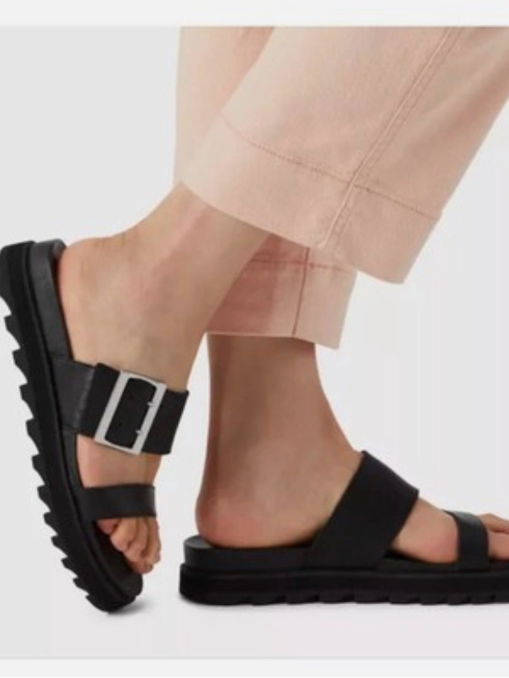 Sorel Black Roaming Slide Sandals Sz 8.5